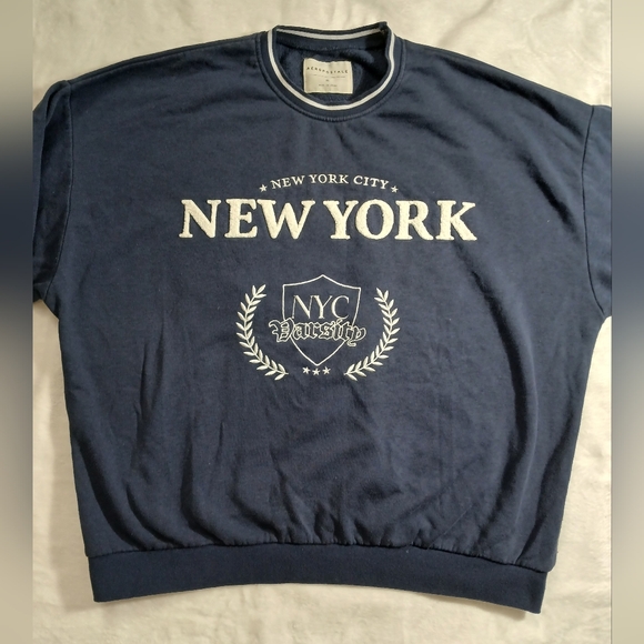 Aeropostale Dark Blue Crewneck Size XL NEW YORK - Picture 2 of 8